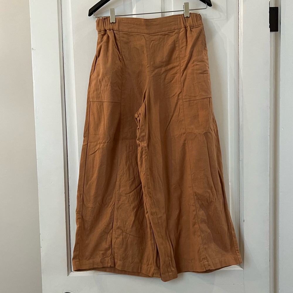 Pamut Apparel Emil easy drop pants in camel twill M